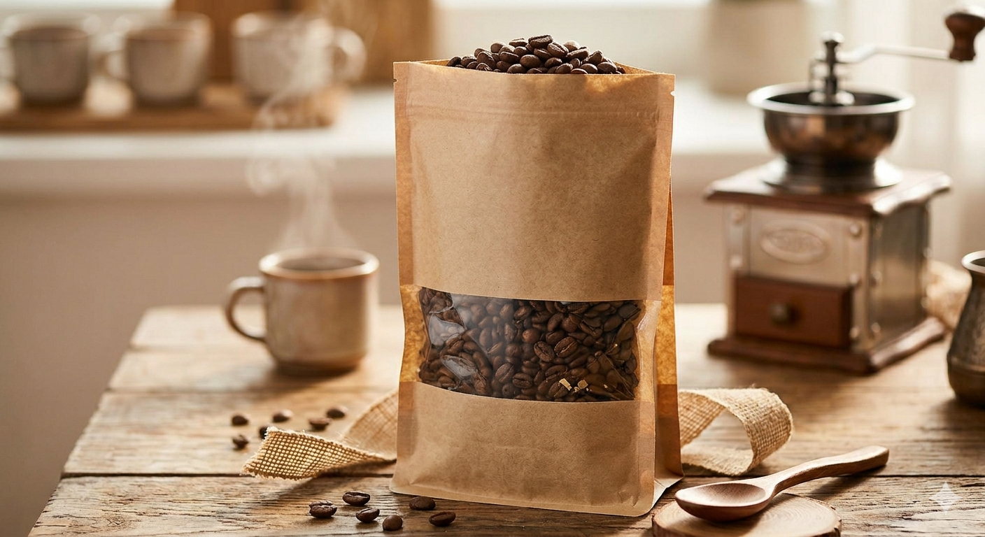 เมล็ดกาแฟ Bangkok Blend คั่วสดใหม่กลิ่นหอมในถุงบรรจุภัณฑ์